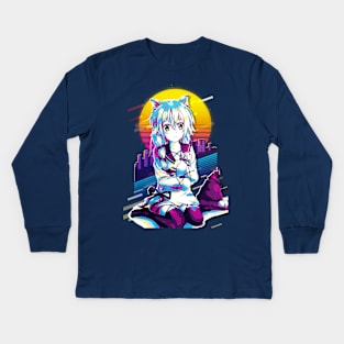 Midori Fuse - Black Bullet Kids Long Sleeve T-Shirt